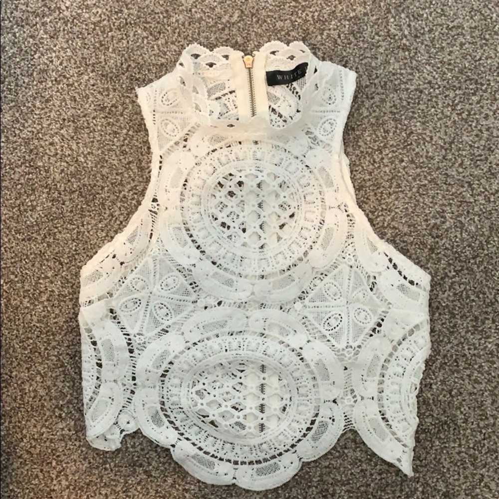White Fox lace top